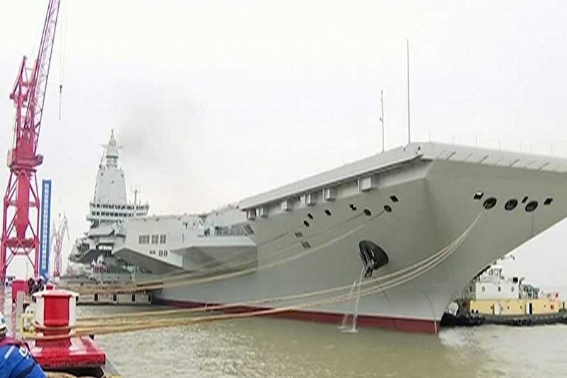 China's Newest Aircraft Carrier Fujian Begins Maiden Sea Trials