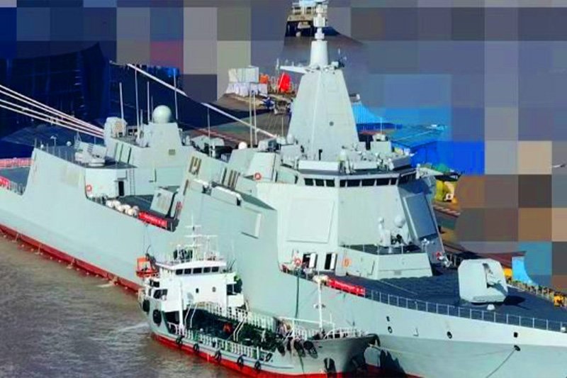 China Completes 9th Type 055 Destroyer, Prepares for Sea Trials