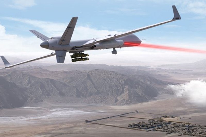MQ-9B Unveiled with Laser at Sea Air Space 2025
