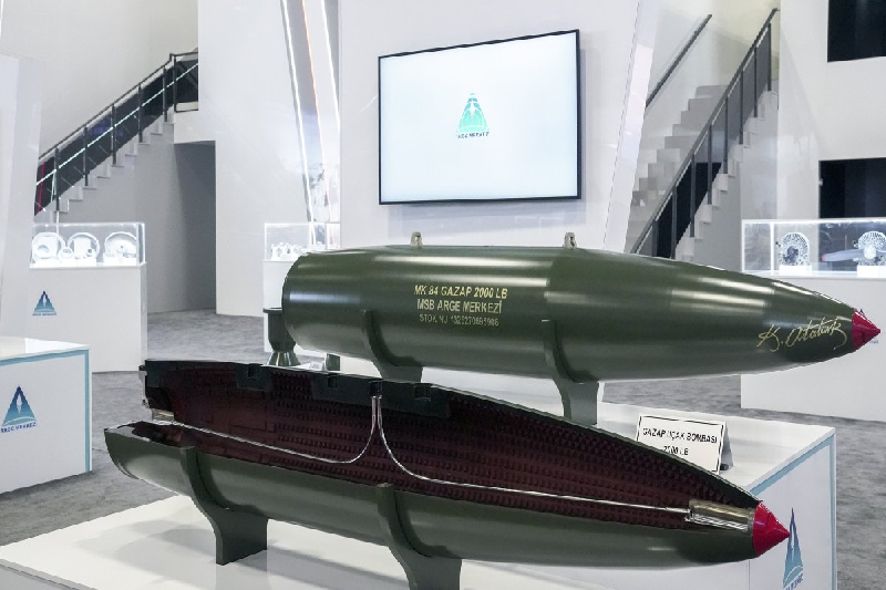 Turkey Unveils GAZAP and NEB-2 Bombs at IDEF
