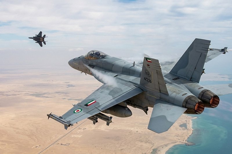 Kuwaiti F/A-18 Hornet Shoots Down Three USAF F-15E Fighter Jet